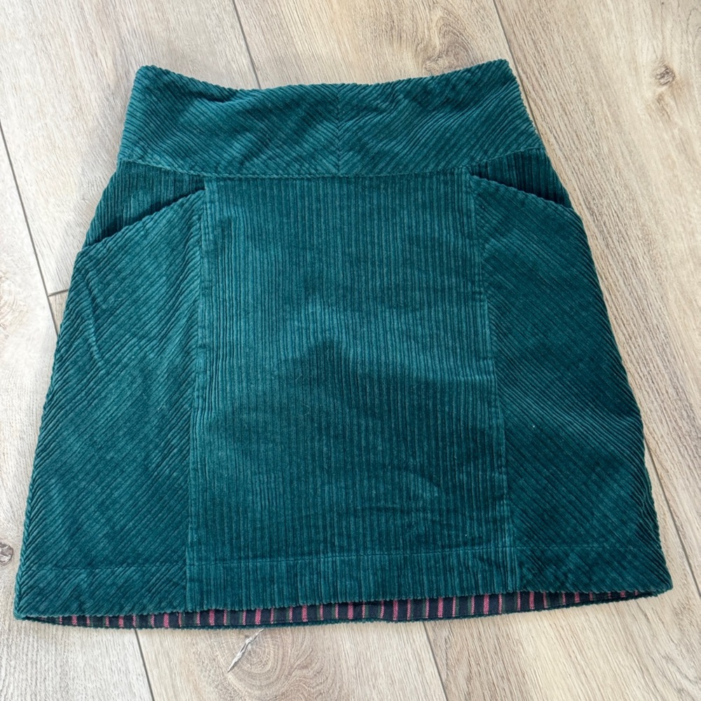 Maeve Slim Corduroy Velvet Mini Skirt
